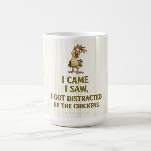 DISTRAIT PAR LES POULES - Tasse à café (Centre)