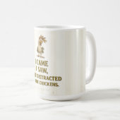 DISTRAIT PAR LES POULES - Tasse à café (Devant droit)