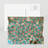 Distress Wonderland Alice Pattern Briefkaart (Voorkant / Achterkant)