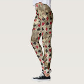 Distress Wonderland Alice Pattern Leggings (Links)