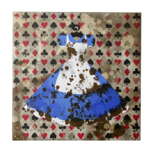 Distress Wonderland Alice Pattern Tegeltje