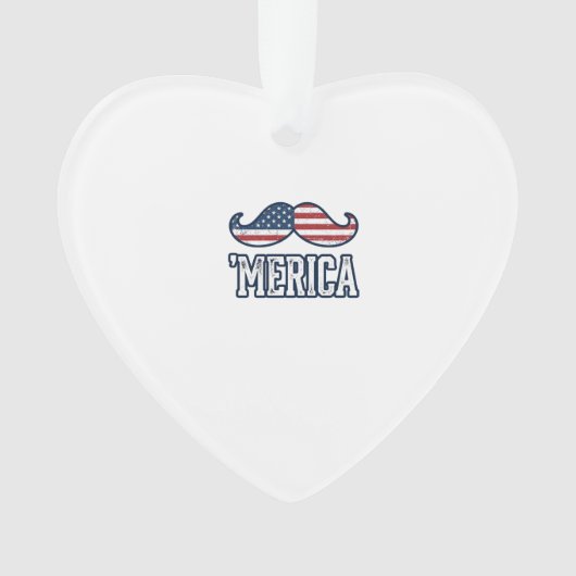 Distressed America Mustache Patriotic Vector Desig (devant)