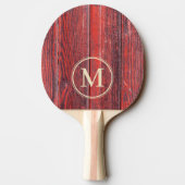 Distressed Barn Boards Monogram Tafeltennisbatje (Achterkant)