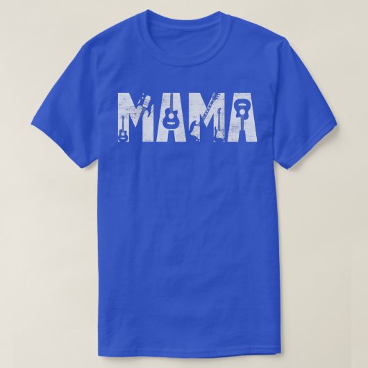 Distressed Best Mama Ever Guitar Lover Guitarist T T-shirt (Design voorkant)