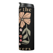 Distressed Boho Wildflowers Graphic Thermosbeker (Geroteerd rechts)