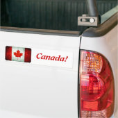 Distressed Canada Flag Bumpersticker (Op Truck)