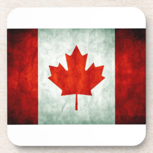 Distressed Canada Flag Onderzetter