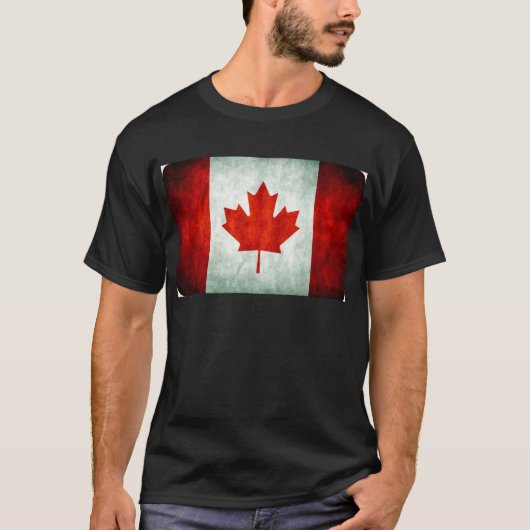 Distressed Canada Flag T-shirt (Voorkant)