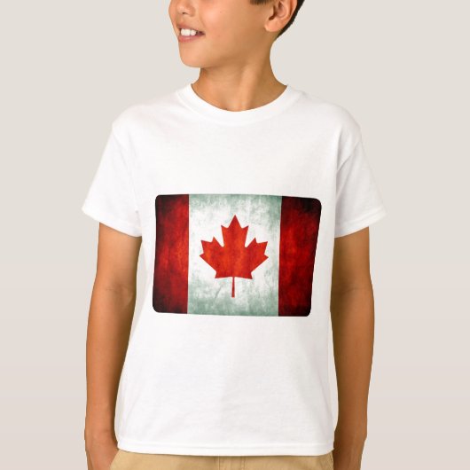 Distressed Canada Flag T-shirt (Voorkant)