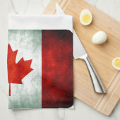 Distressed Canada Flag Theedoek (Quarter Fold)