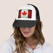 Distressed Canada Flag Trucker Pet (In situ)