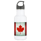 Distressed Canada Flag Waterfles (Voorkant)