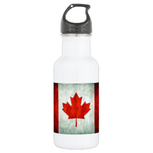 Distressed Canada Flag Waterfles