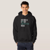 Distressed Carpenter  Husband Daddy Carpenter Hero Hoodie (Voorkant volledig)