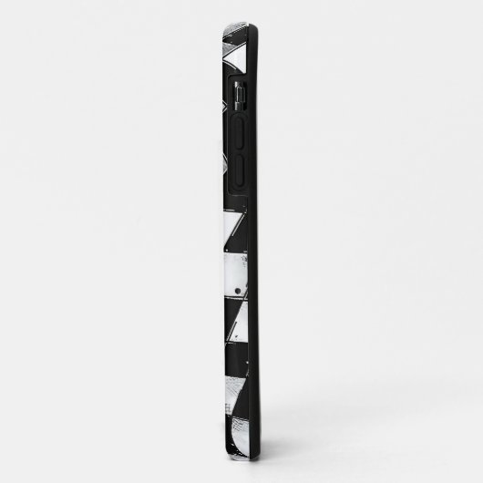 Distressed Checkered Pattern Case-Mate iPhone Case (Achterkant/links)