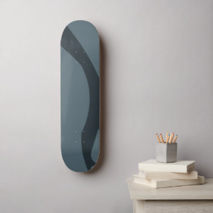 Distressed Cool Cadet Marmer Blauw Grijs Skateboard