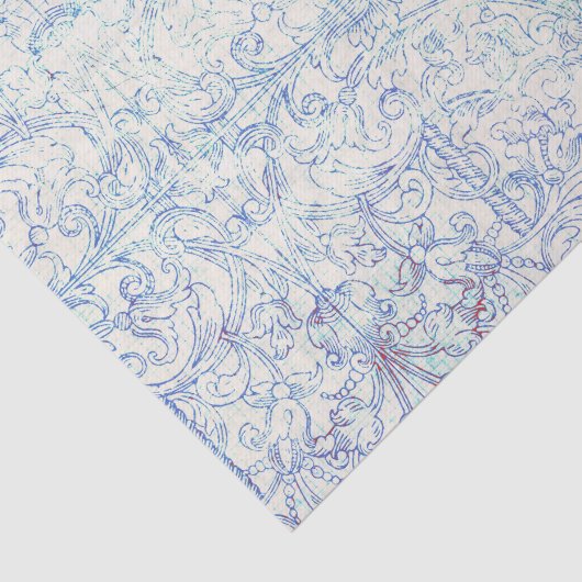 Distressed Damask Sierontwerp Tissuepapier (Detail)