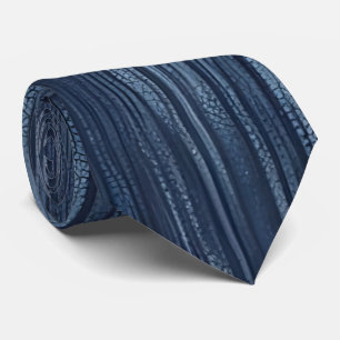 Distressed Denim Look Stropdas voor mannen