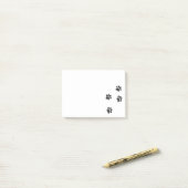 Distressed Dog Paw Tracks Notities Post-it® Notes (Op bureau)