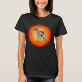 Distressed German Shorthaired Pointer Dog  Retro S T-shirt (Voorkant)