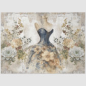 Distressed Girly Ephemera Floral Collage Scrapbook Tissuepapier (Voorkant)