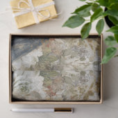 Distressed Girly Ephemera Floral Mode Scrapbook Tissuepapier (Geschenk)