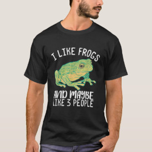 Distressed Graphic Frog Lover T-Shirt