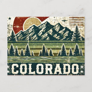 Distressed Grunge Colorado Briefkaart
