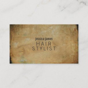 Distressed Grunge Hair Stylist Afspraakkaarten Afsprakenkaartje