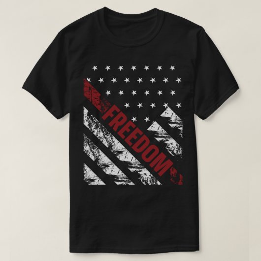 Distressed Grunge USA Vrijheid T-shirt (Design voorkant)