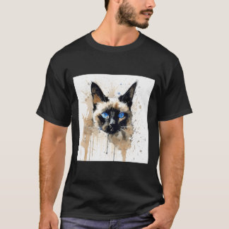 Distressed Grungy Punky Graffiti Cat Xvi T-shirt