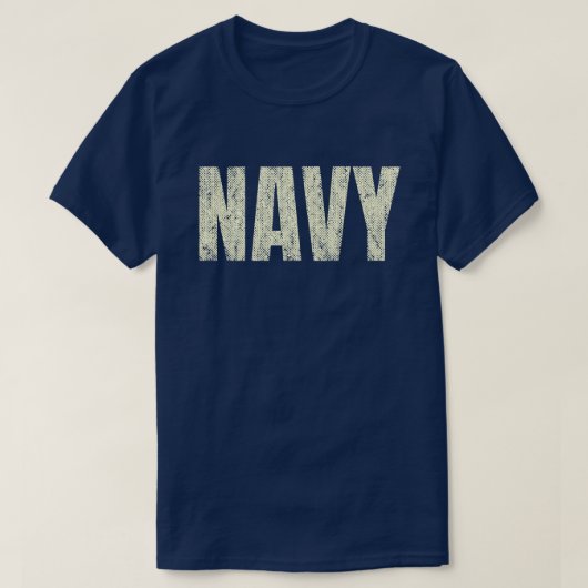 Distressed Navy T-shirt (Design voorkant)