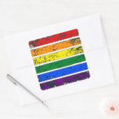 Distressed Rainbow LGBT Sticker (Envelop)