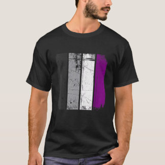 Distressed Retro Lgbt Aseksual Flag Lgbtq Pride Mo T-shirt