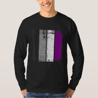Distressed Retro Lgbt Aseksual Flag Lgbtq Pride Mo T-shirt
