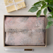 Distressed Roze  Geïnspireerd Bloemen Decoupage Tissuepapier (Geschenk)