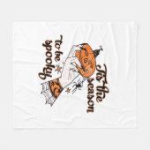 Distressed Spooky Season Fleece Deken (Voorkant (Horizontaal))