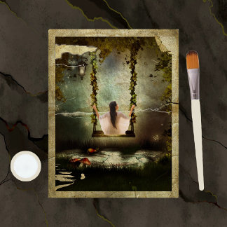 distressed swing paper sheet