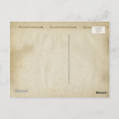 Distressed Threaded Blank Antiek Geïnspireerd Briefkaart (Achterkant)