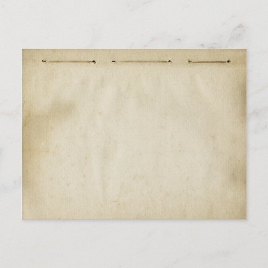 Distressed Threaded Blank Antiek Geïnspireerd Briefkaart (Voorkant)