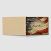 Distressed US Flag Mariage livre d'invité (Complet)
