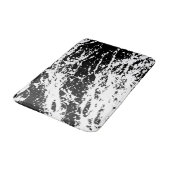 Distressed zwart-wit Distressed Paint Badmat (Gekanteld)