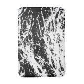 Distressed zwart-wit Distressed Paint Badmat (Voorkant Verticaal)