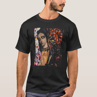Distresses Bong Bones Guadalupana Roseate Aztec Ea T-shirt