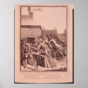Distributie van brood in het Louvre Poster