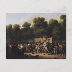 Distributie van levensmiddelen en wijn briefkaart