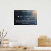 Distribution normale - Poster des mathématiques (Cuisine)