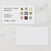 District 4 Visitekaartje (Voorkant / Achterkant)