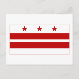 District Columbia Flag Briefkaart