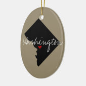 District Columbia Town Keramisch Ornament (Links)